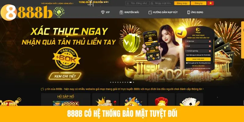 Ánh minh họa: 888B có hệ thống bảo mật tuyệt đối