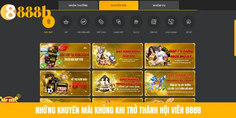 Ánh minh họa: Những khuyến mãi khủng khi trở thành hội viên 888B