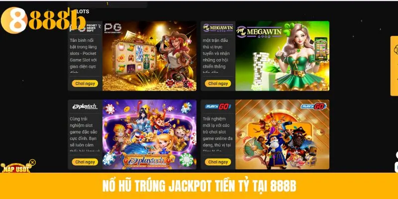 Ánh minh họa: Nổ hũ trúng Jackpot tiền tỷ tại 888B