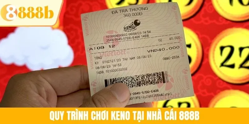 Quy trình chơi Keno tại nhà cái 888B